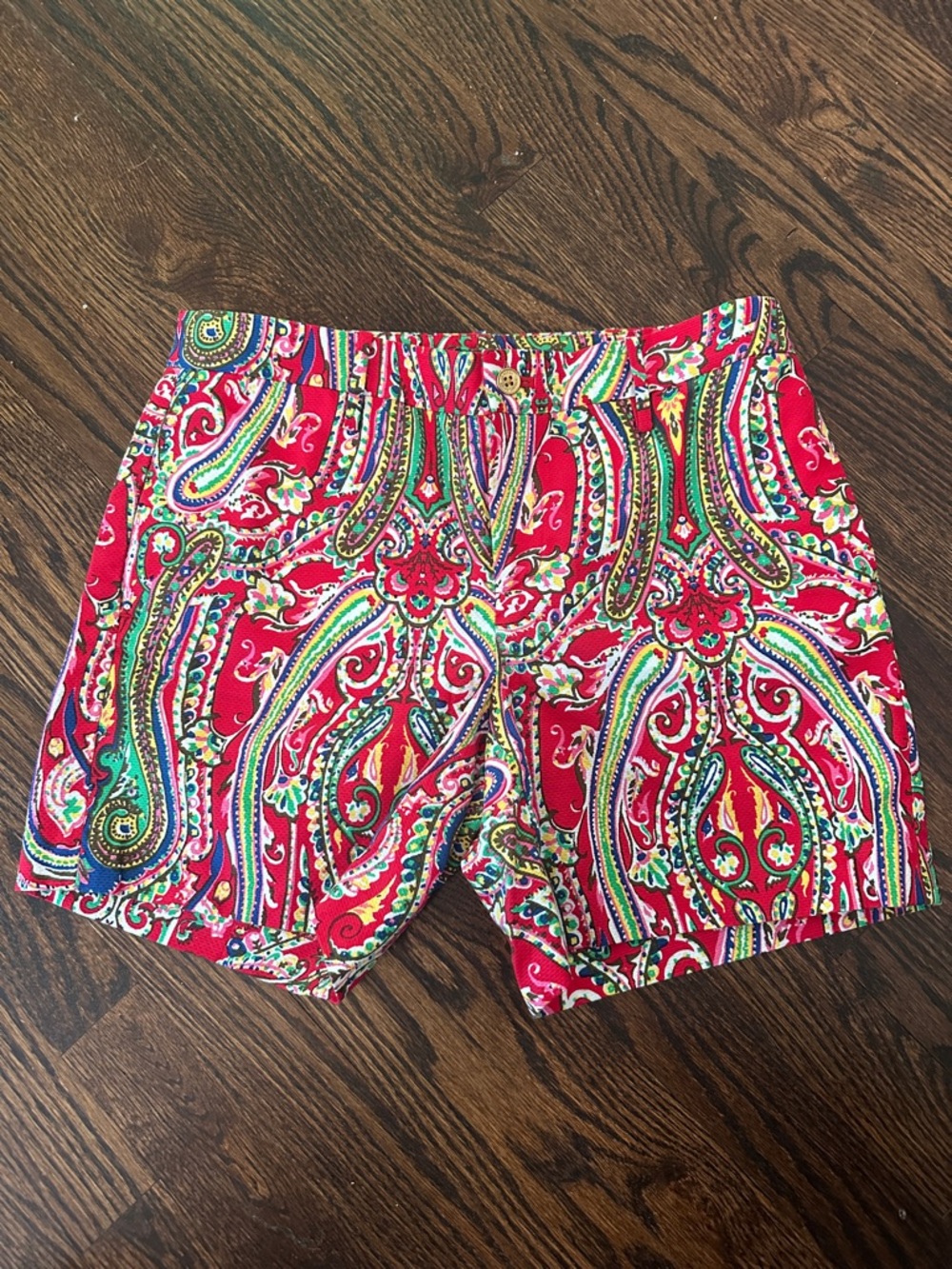 Ralph Lauren Red Paisley Print Women’s Shorts 2